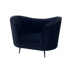 Monroe Single Sofa - Black  ​F-SN104-BL