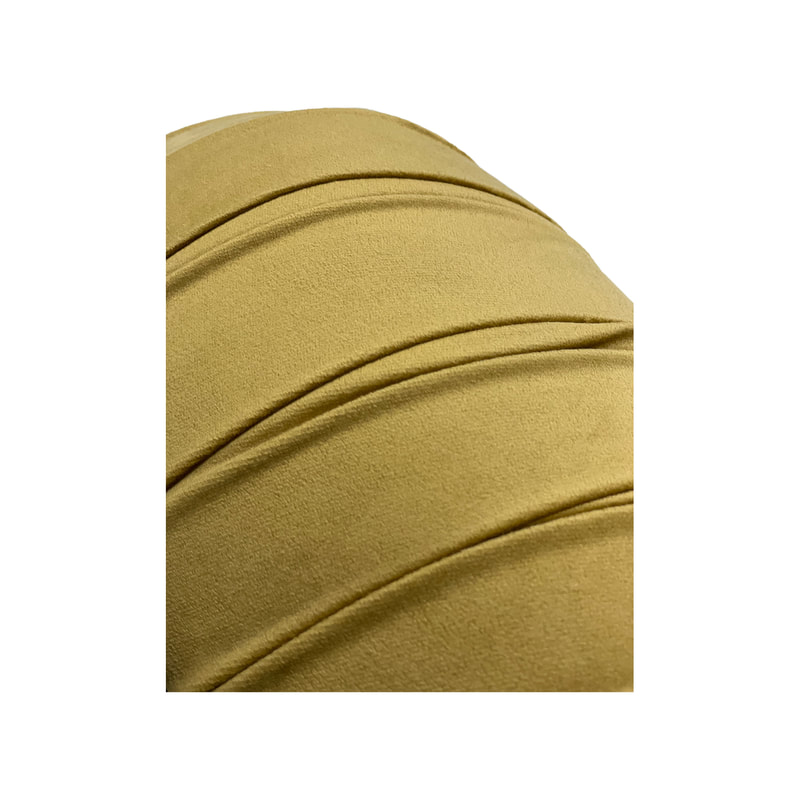 F-SN134-CG Charley single seater sofa in champagne gold velvet with gold legs