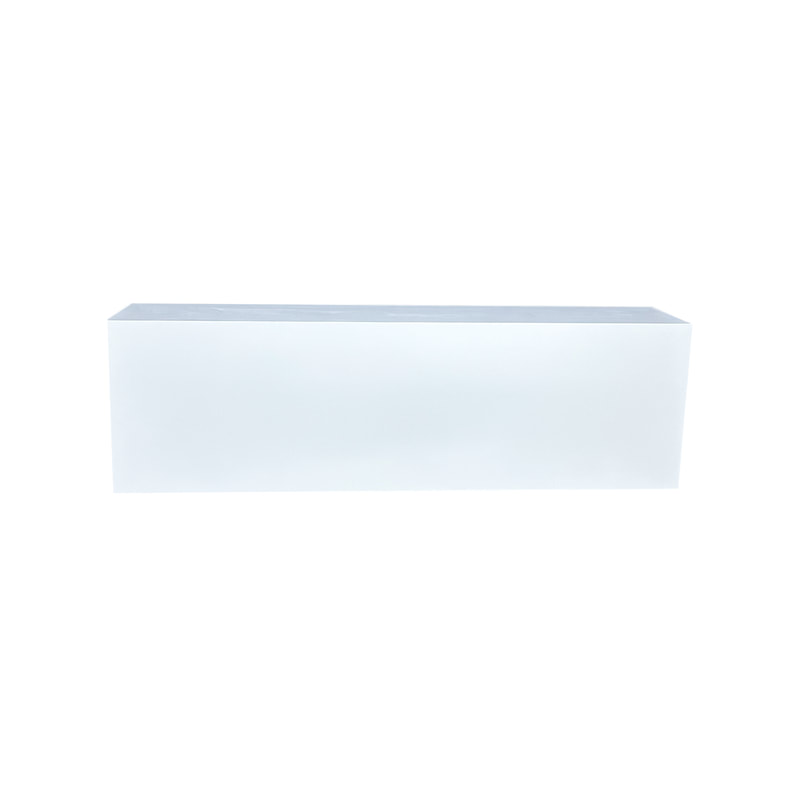 F-SQ101-WH Type 1 signing table in white with an open back