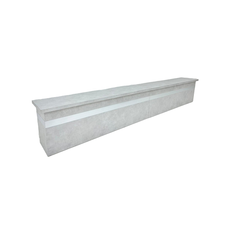 F-SQ102-CC Type 2 signing table in concrete effect