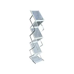 Brochure Stand - Type 1 - Silver    F-SS103-SI