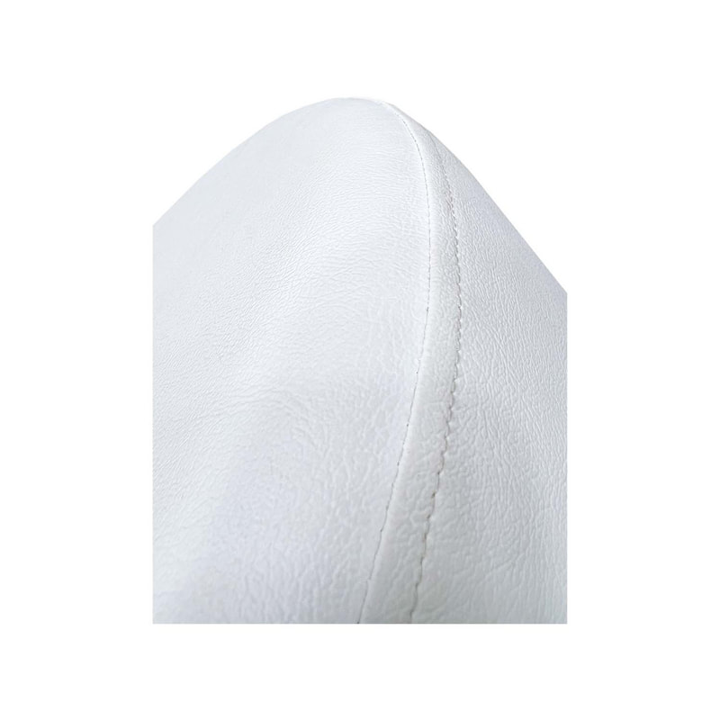 F-ST101-WH Cosmo stool round in white leatherette