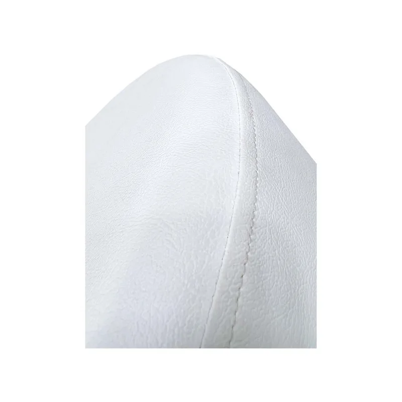 F-ST101-WH Cosmo stool round in white leatherette