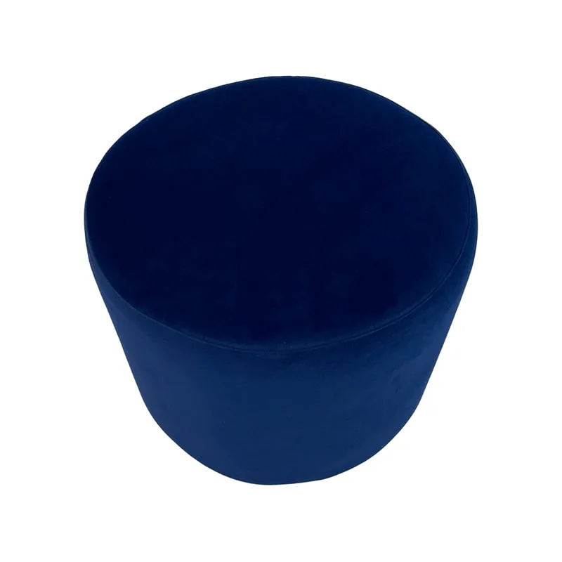 F-ST102-MB Mayfair stool in midnight blue velvet with gold base