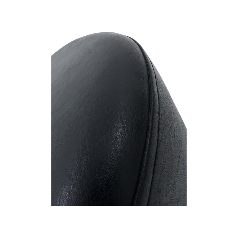F-ST106-BL Kane stool round in black leatherette