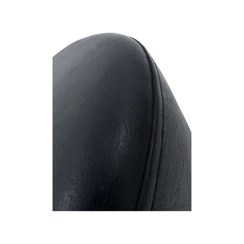 F-ST106-BL Kane stool round in black leatherette