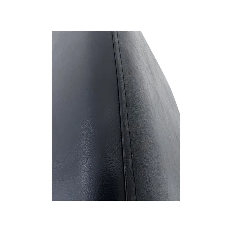F-ST107-BL Orion stool square in black leatherette