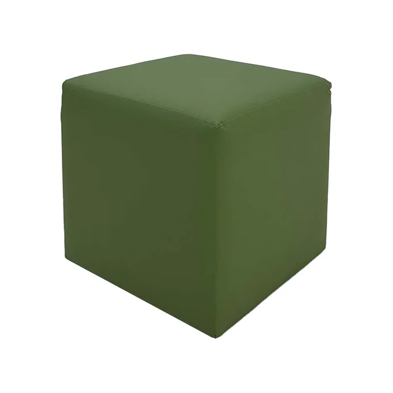 F-ST107-OG Orion stool square in olive green leatherette