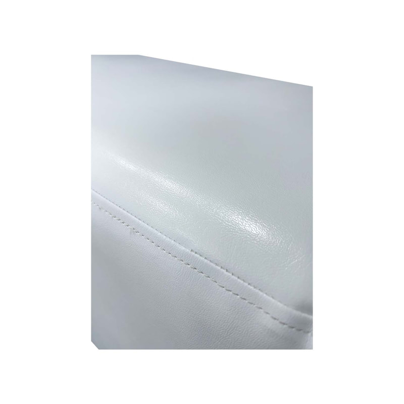 F-ST108-WH Tailop stool rectangular in white leatherette