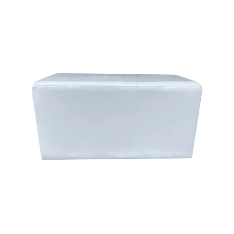 F-ST108-WH Tailop stool rectangular in white leatherette