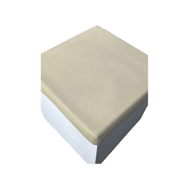 F-ST110-CG Noah stool with white painted base and champagne gold seat pad