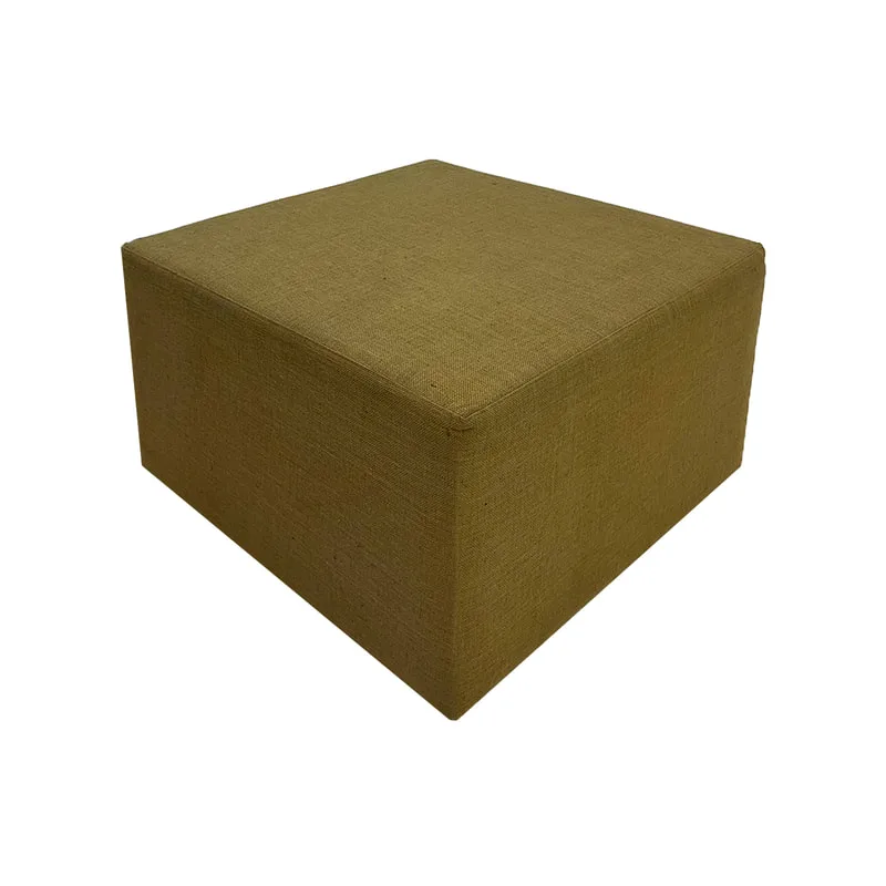 F-ST130-JT Irving stool square in jute fabric