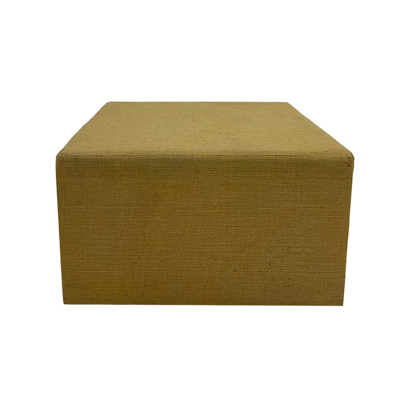 F-ST130-JT Irving stool square in jute fabric