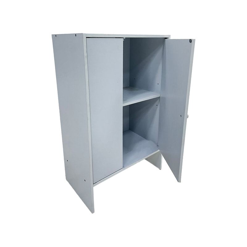 F-SU106-WH Type 6 Shelving unit with 2 door in white