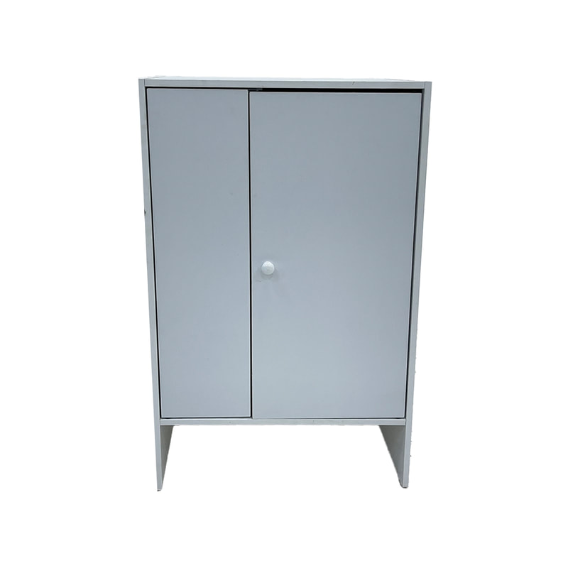 F-SU106-WH Type 6 Shelving unit with 2 door in white