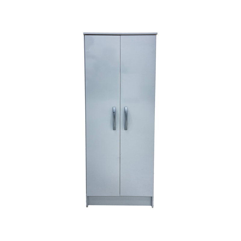 F-SU107-WH Type 7 Shelving Unit with two doors in white