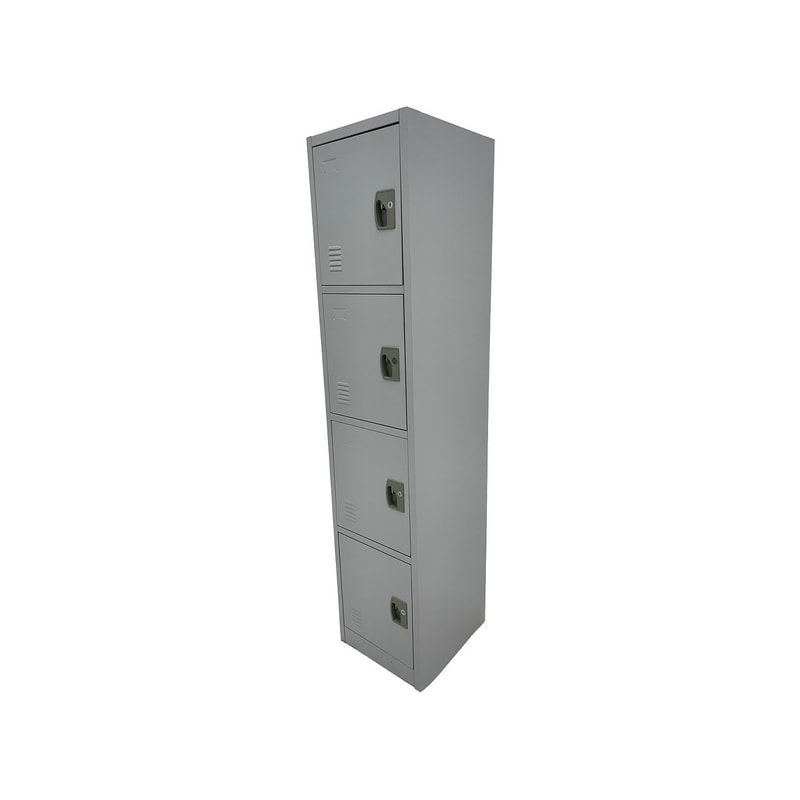 F-SU108-GY Type 8 Shelving locker unit with 4 door in metal