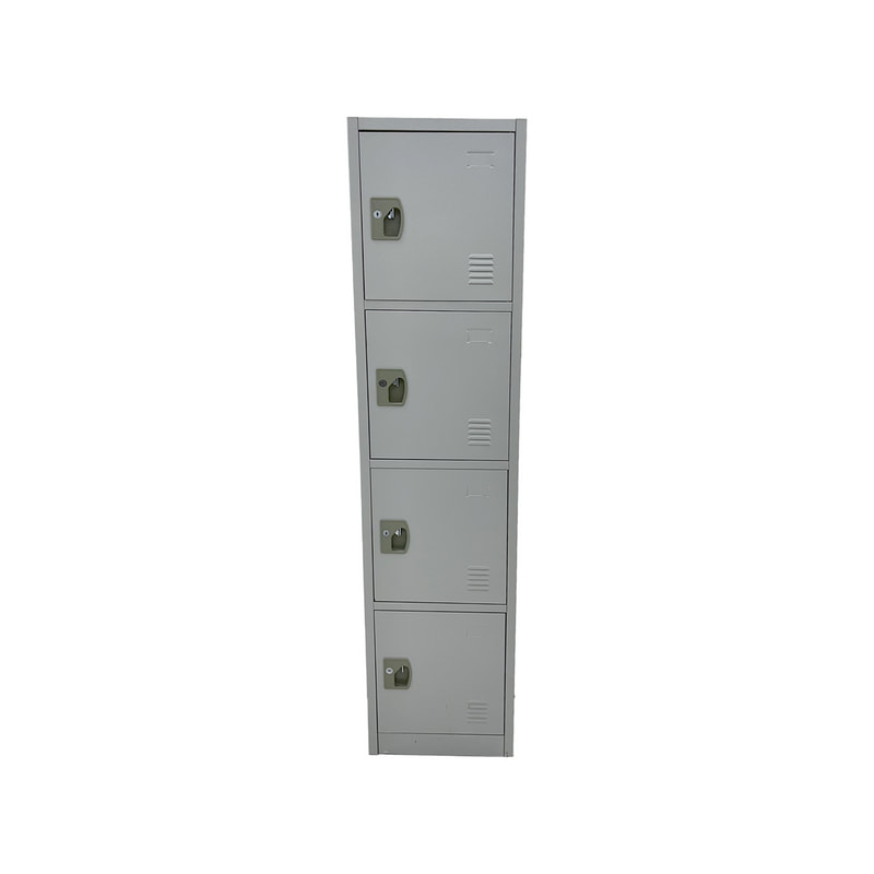 F-SU108-GY Type 8 Shelving locker unit with 4 door in metal