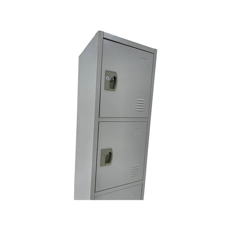 F-SU108-GY Type 8 Shelving locker unit with 4 door in metal