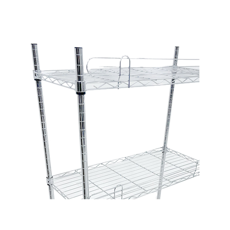 F-SU111-SI Type 11 Shelving unit with 4 shelf rack in metal