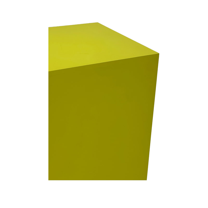 F-TP102-YL Type 2 table base plinth in yellow