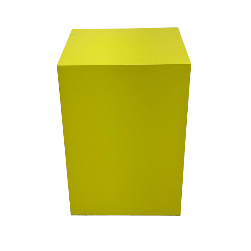 F-TP102-YL Type 2 table base plinth in yellow