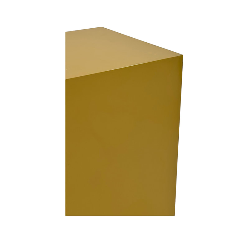 F-TP103-MY Table Plinth - Type 3 - Mustard Yellow 