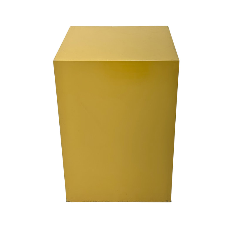 F-TP103-MY Table Plinth - Type 3 - Mustard Yellow 