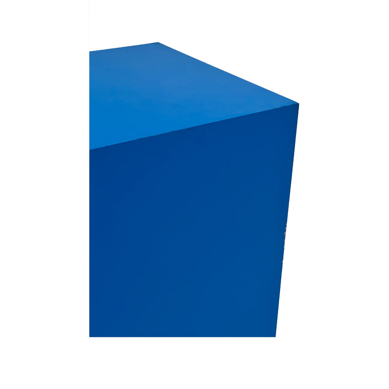 F-TP104-DB Type 4 table base plinth in dark blue