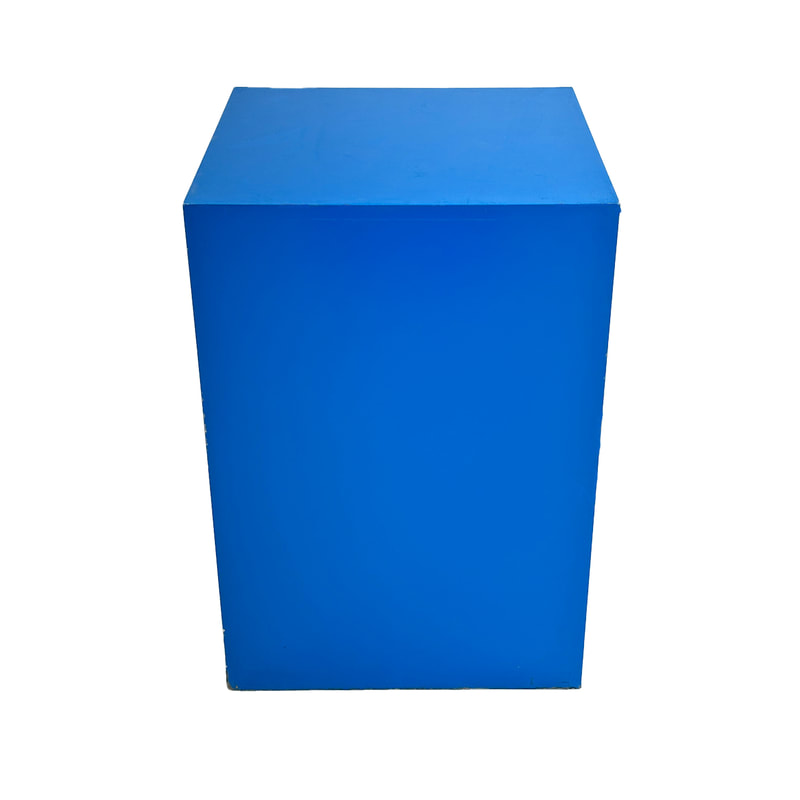 F-TP104-DB Type 4 table base plinth in dark blue