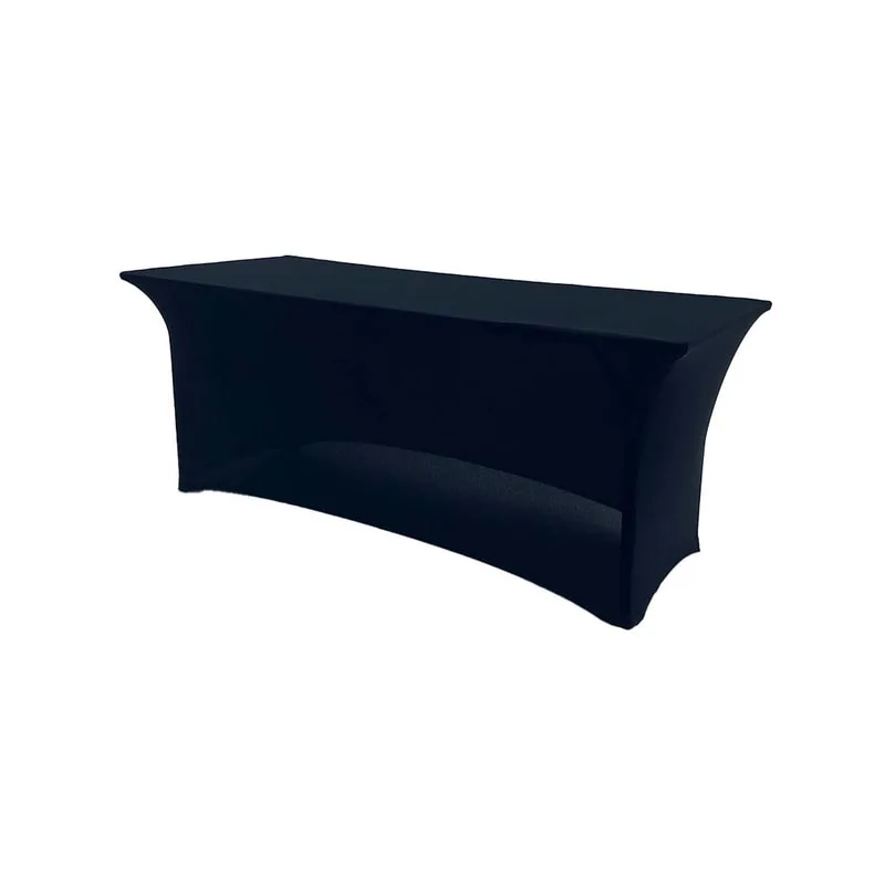 F-TX101-BL Type 1 cover for 6ft rectangular banquet table in stretch fabric