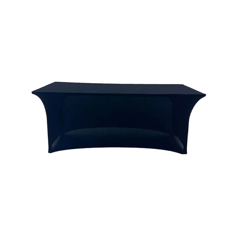 F-TX101-BL Type 1 cover for 6ft rectangular banquet table in stretch fabric