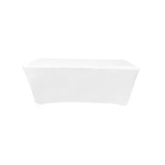 6ft Rectangular Table Cover - Type 1 - White F-TX101-WH