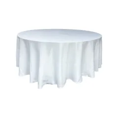 6ft Round Table Cover - Type 2 - White  F-TX202-WH