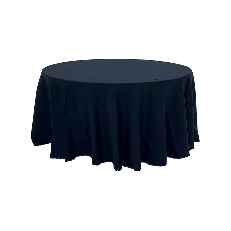 F-TX205-BL Type 5 cover for 6ft round banquet table in black fabric