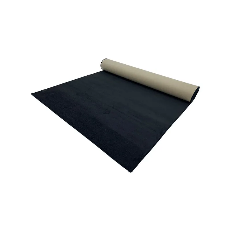 F-VC101-BL 5m long x 1.8m wide black VIP carpet with edging to all sides