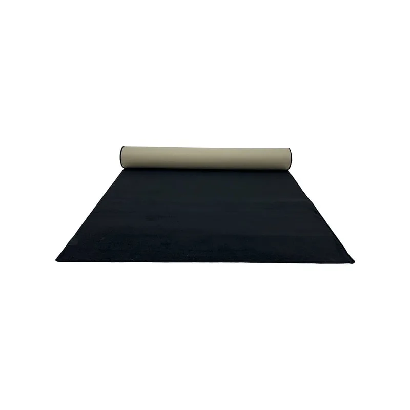 F-VC101-BL 5m long x 1.8m wide black VIP carpet with edging to all sides