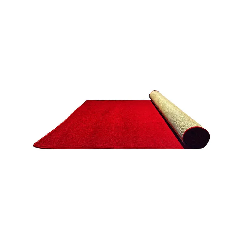 F-VC101-DR 5m long x 1.8m wide dark red VIP carpet with edging to all sides