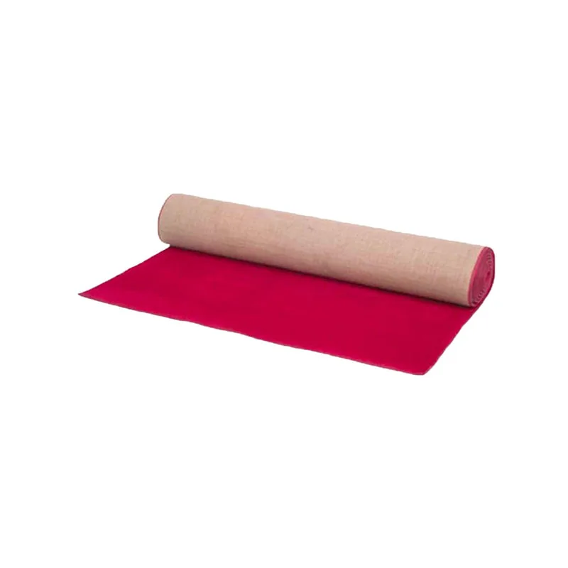F-VC101-RE 5m long x 1.8m wide red VIP carpet with edging to all sides
