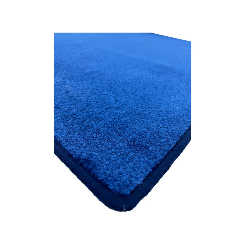 F-VC102-BL 7.5m long x 1.8m wide black VIP carpet with edging to all sides