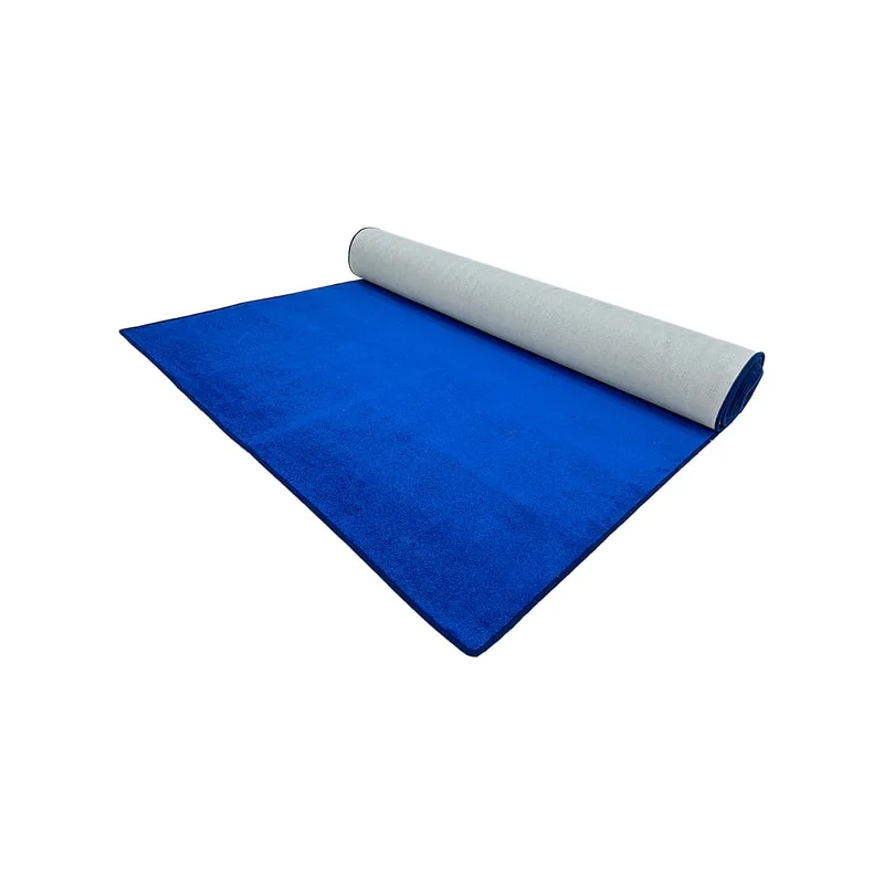 F-VC102-BL 7.5m long x 1.8m wide black VIP carpet with edging to all sides