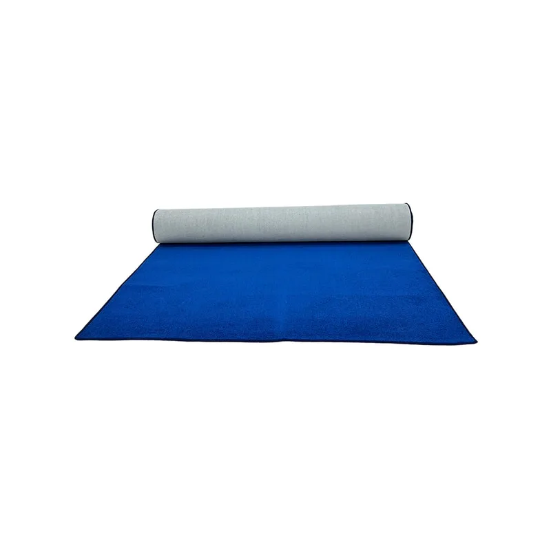 F-VC102-BL 7.5m long x 1.8m wide black VIP carpet with edging to all sides