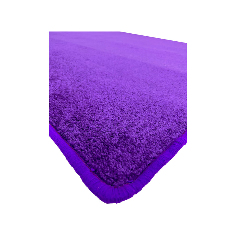 F-VC121-PR 5m long x 2m wide purple VIP carpet with edging to all sides