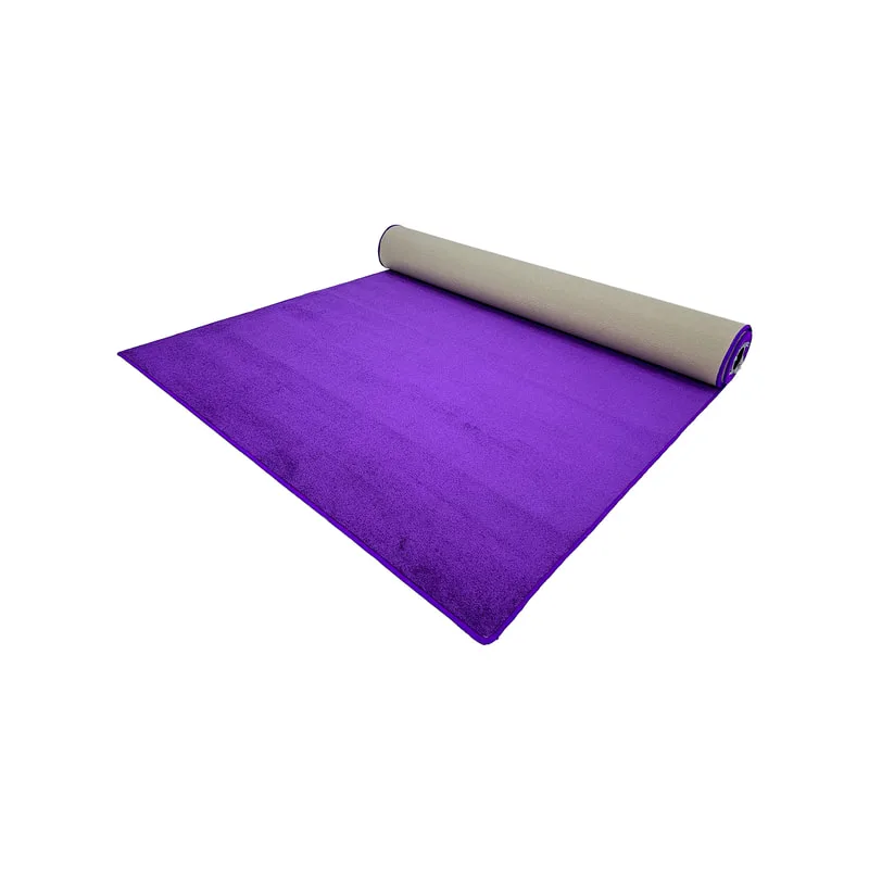 F-VC121-PR 5m long x 2m wide purple VIP carpet with edging to all sides