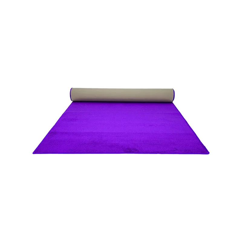 F-VC121-PR 5m long x 2m wide purple VIP carpet with edging to all sides