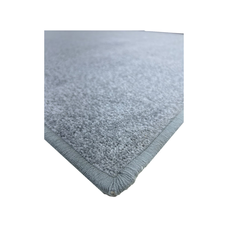 F-VC121-SI 5m long x 2m wide silver VIP carpet with edging to all sides