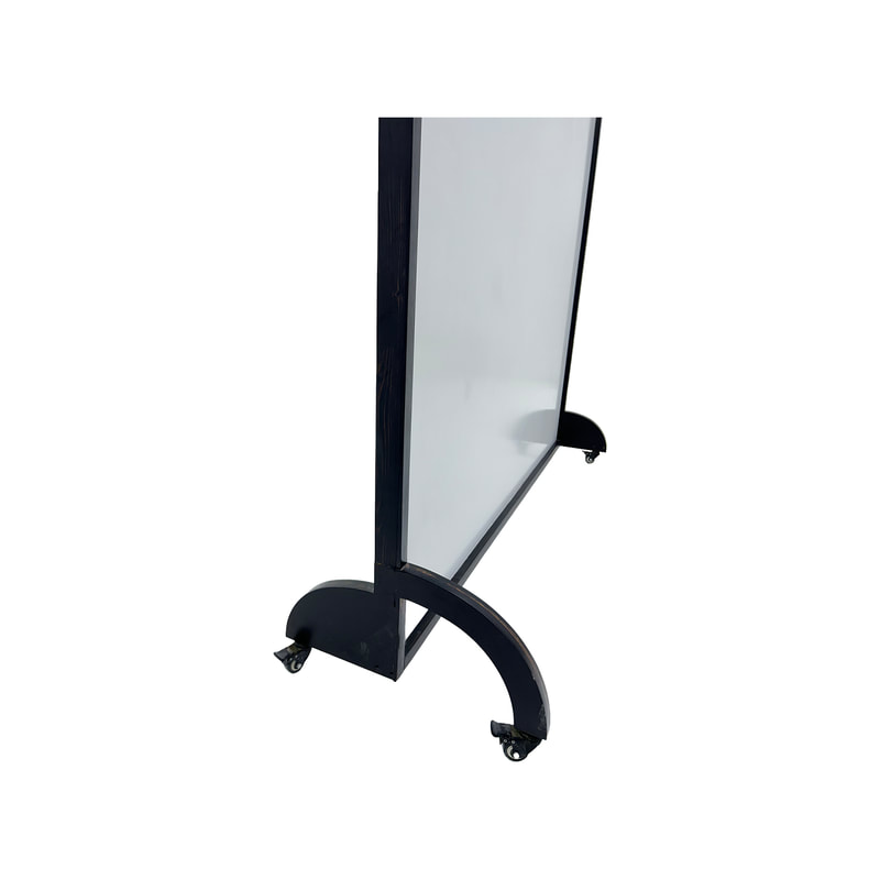 F-WB102-DW Type 2 white board with wheels