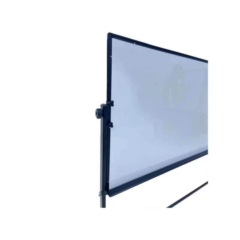 F-WB105-BL Type 5 white board in black with black metal legs