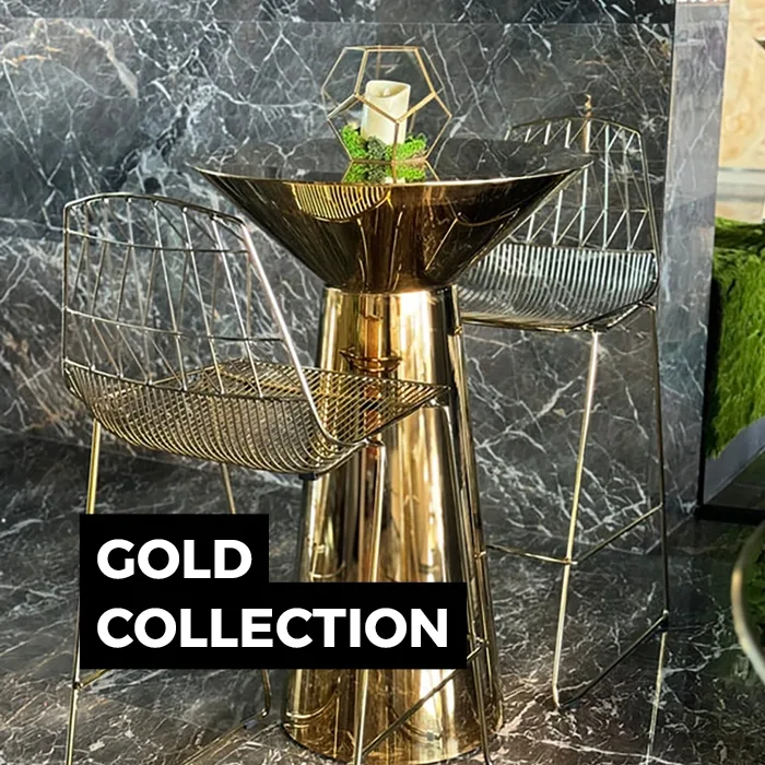 Soho High Table - Gold F-HT127-CG