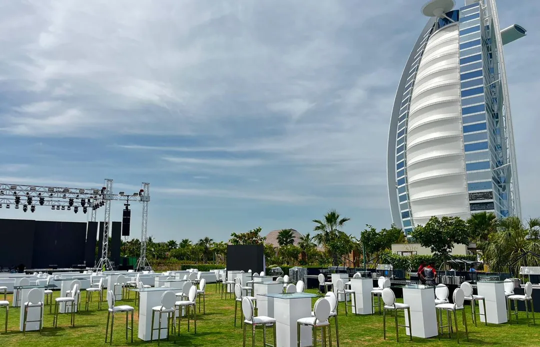 Evolution Furniture Dior Range providing premium guest seating for gala hospitality.